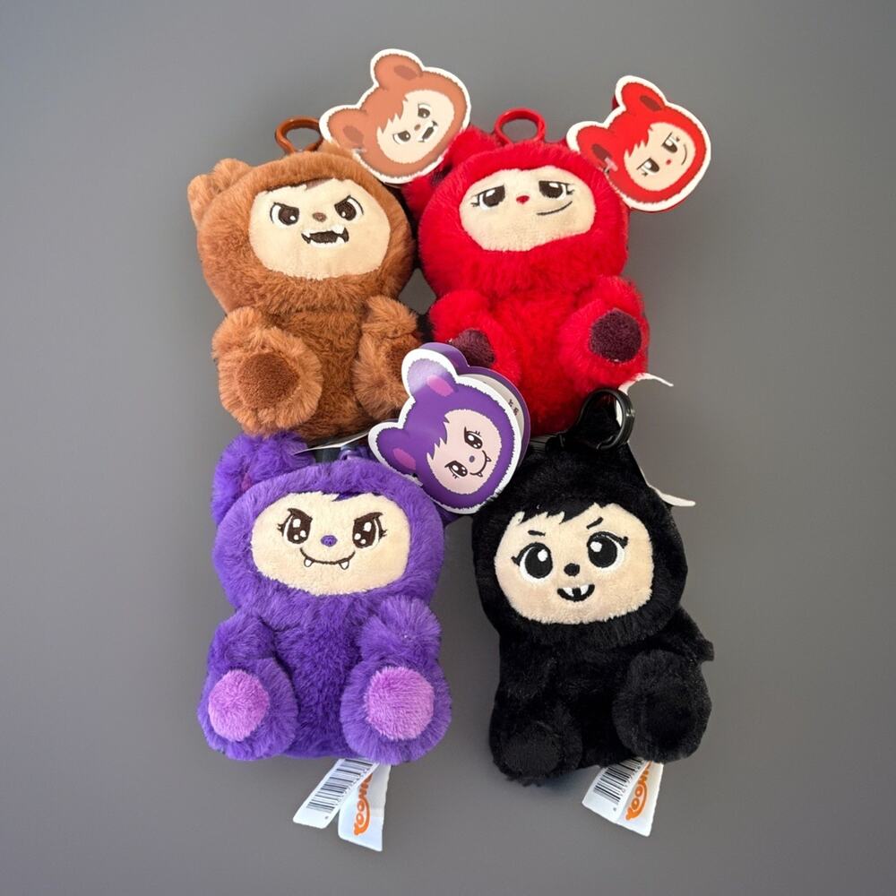 🔥LaBabies Halloween Plush Monster Clip Full Set of 4 Monsters BNWT🔥